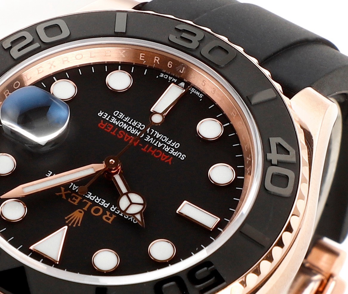 Rolex Yacht-Master 42mm 904L Steel 3235 Blue Hairspring Automatic Watch Oysterflex - Image 6