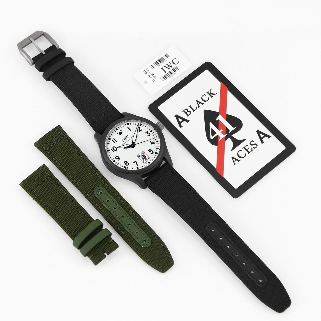 IWC Pilot's Watch Automatic 41 Black Aces | XR Factory Full Ceramic Luminous Dial – - Image 9