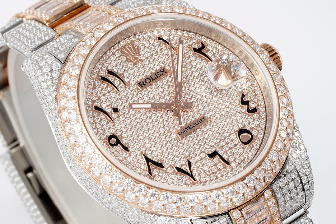 Rolex TW Factory Fully Iced-Out Datejust 41mm , Full Paved Stones, 2824 Automatic - Image 2