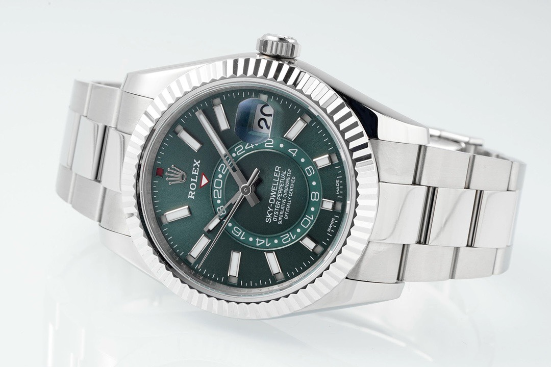 Rolex Sky-Dweller Watch 42mm 904L Steel 9002 Automatic Movement Ring Command Bezel - Image 7