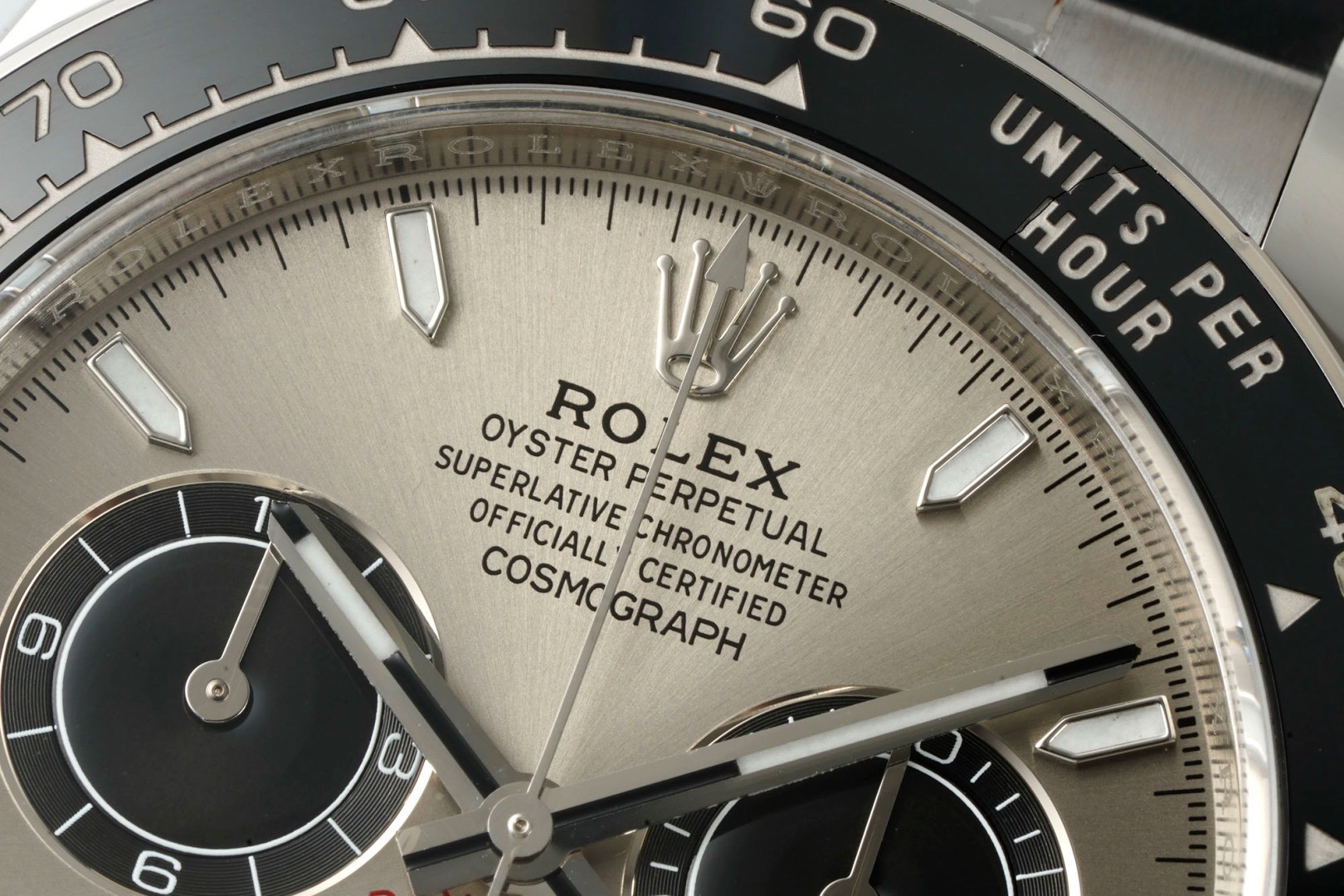 Rolex Cosmograph Daytona 18K Gold Plated Automatic Chronograph Watch Rubber Strap - Image 4
