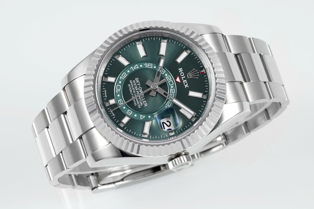 Rolex Sky-Dweller Watch 42mm 904L Steel 9002 Automatic Movement Ring Command Bezel - Image 5