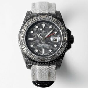 Rolex GMT-Master II Carbon Watch | Cal.3186 Automatic Movement, Forged Carbon Case –