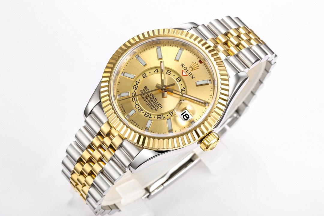 Rolex Sky-Dweller Watch 42mm 904L Steel 9002 Automatic Movement Ring Command Bezel – - Image 2