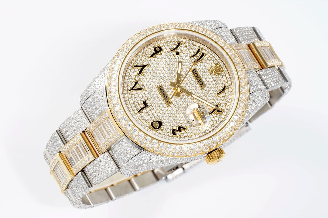 Rolex TW Factory Fully Iced-Out Datejust 41mm , Full Paved Stones, 2824 Automatic Movement - Image 4
