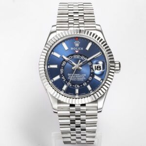 Rolex Sky-Dweller Watch 42mm 904L Steel 9002 Automatic Movement Ring Command Bezel