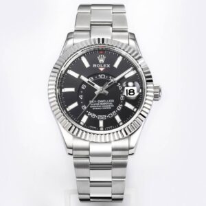 Rolex Sky-Dweller Watch 42mm 904L Steel 9002 Automatic Movement Ring Command Bezel