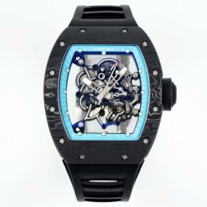 Richard Mille RM055 Black Strap Turquoise Inner Ring