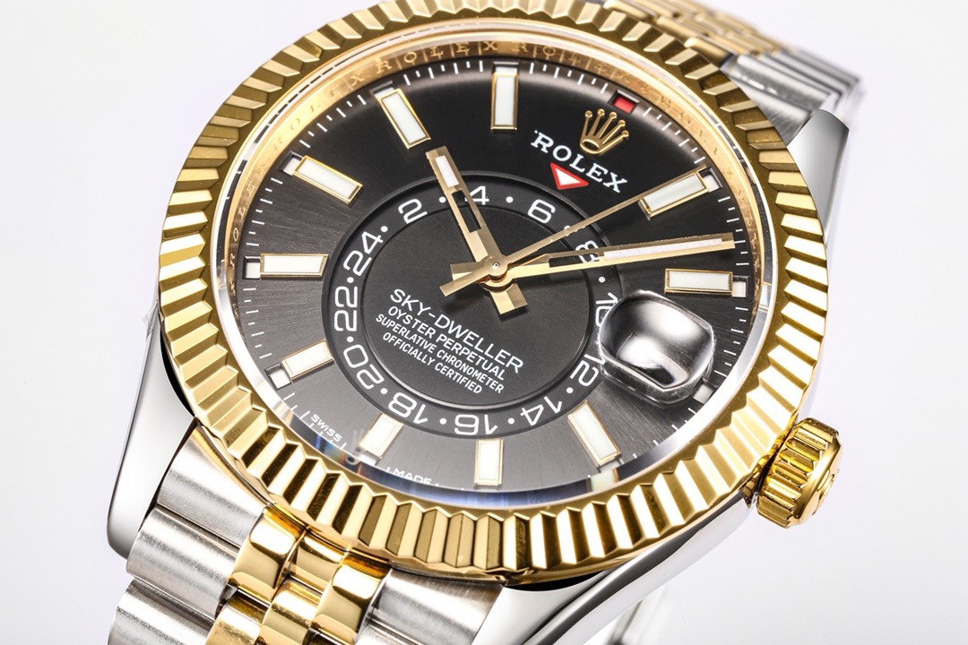 Rolex Sky-Dweller Watch 42mm 904L Steel 9002 Automatic Movement Ring Command Bezel - Image 8