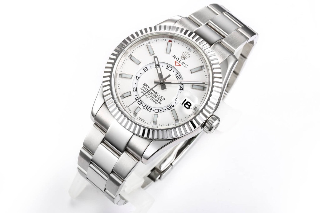 Rolex Sky-Dweller Watch 42mm 904L Steel 9002 Automatic Movement Ring Command Bezel – - Image 2
