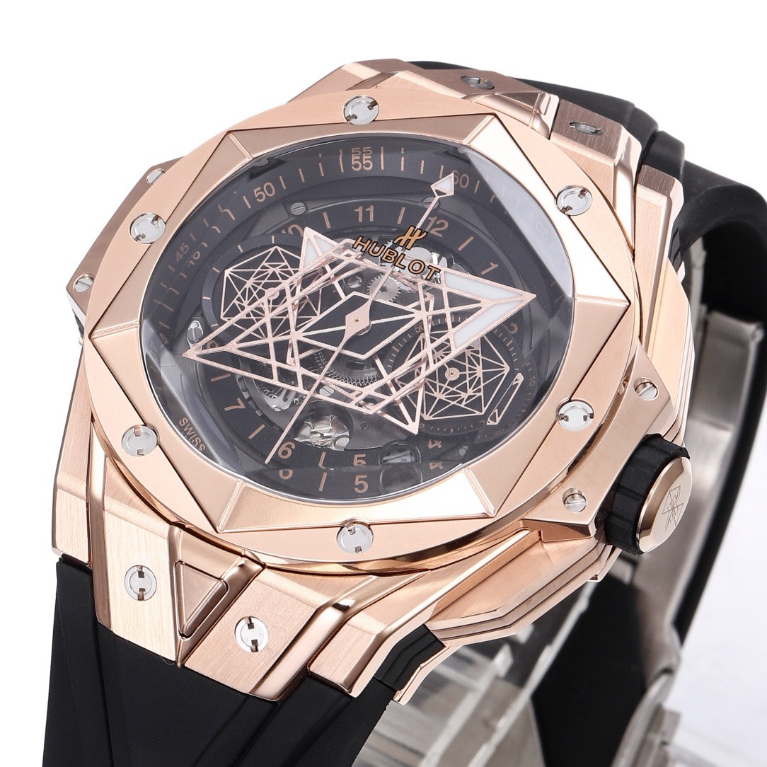 Hublot Big Bang Sang Bleu II Watch | BBF Titanium Automatic Chronograph Wristwatch - Image 4