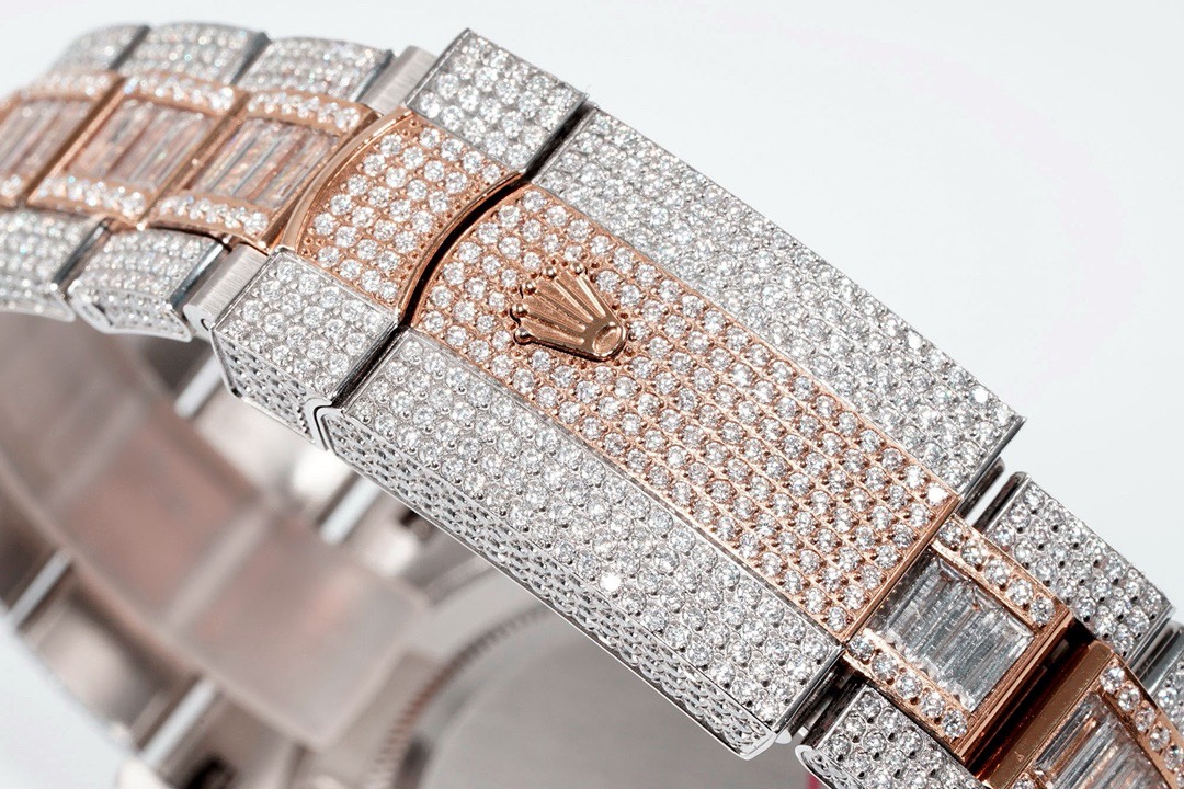 Rolex TW Factory Fully Iced-Out Datejust 41mm , Full Paved Stones, 2824 Automatic Movement - Image 8