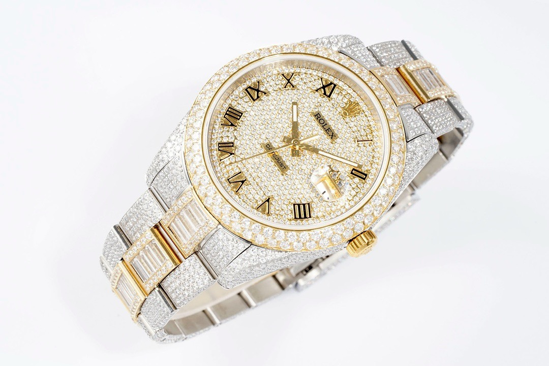 Rolex TW Factory Fully Iced-Out Datejust 41mm , Full Paved Stones, 2824 Automatic - Image 4