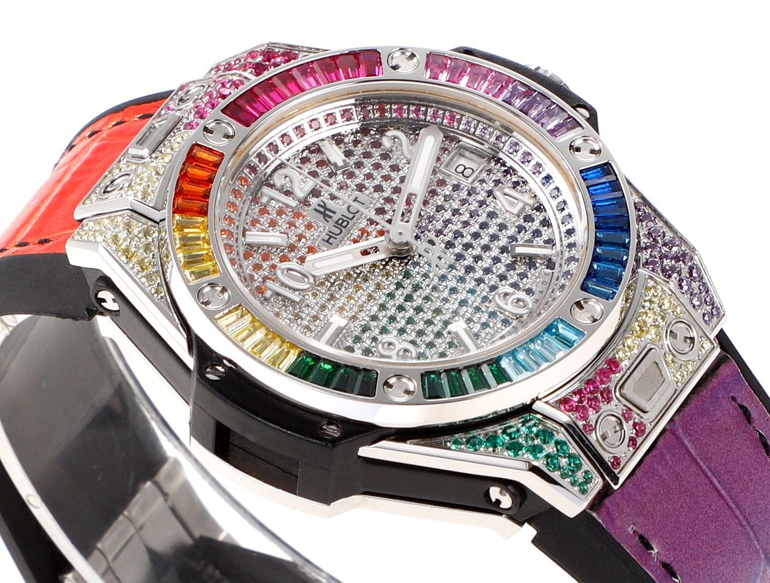 Hublot Big Bang One Click Rainbow Gemstone 39mm Automatic Ladies - Image 3