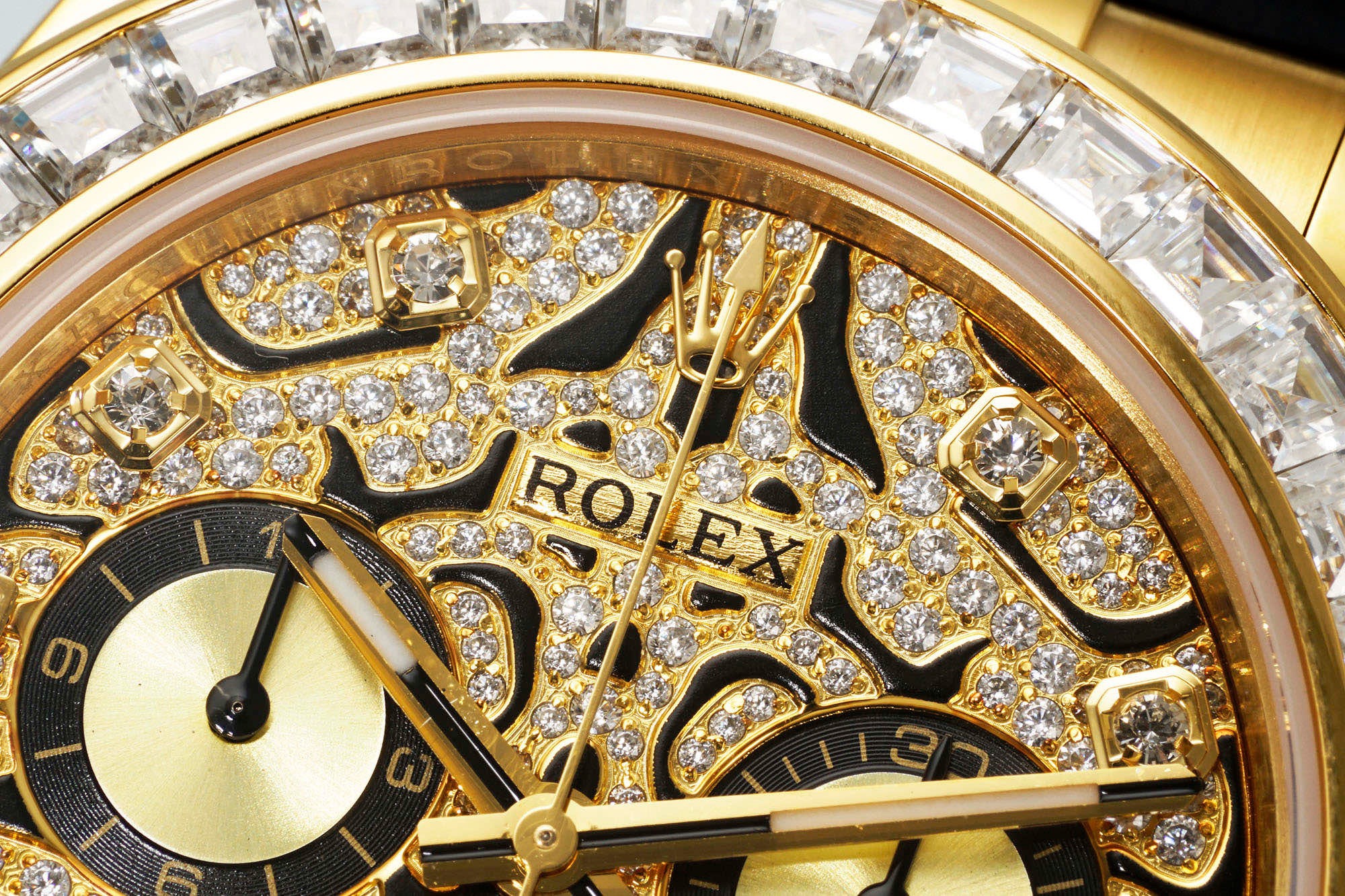 Rolex PPM Tiger Eye Moissanite Chronograph - Image 4