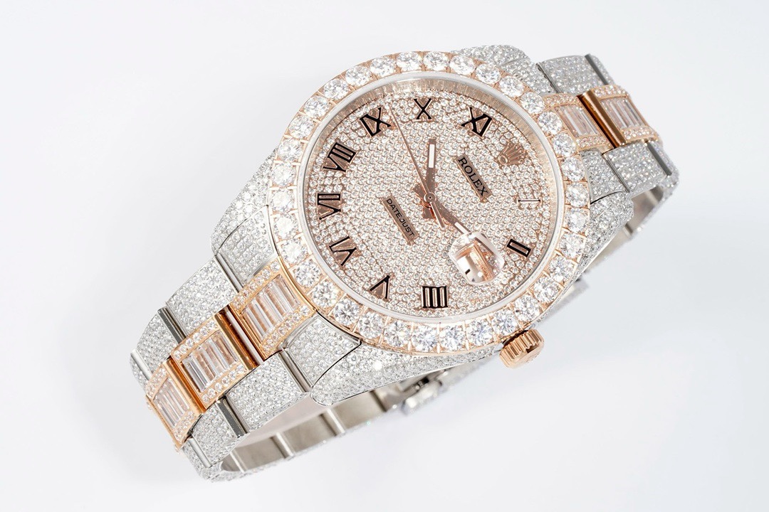 Rolex TW Factory Fully Iced-Out Datejust 41mm , Full Paved Stones, 2824 Automatic - Image 3