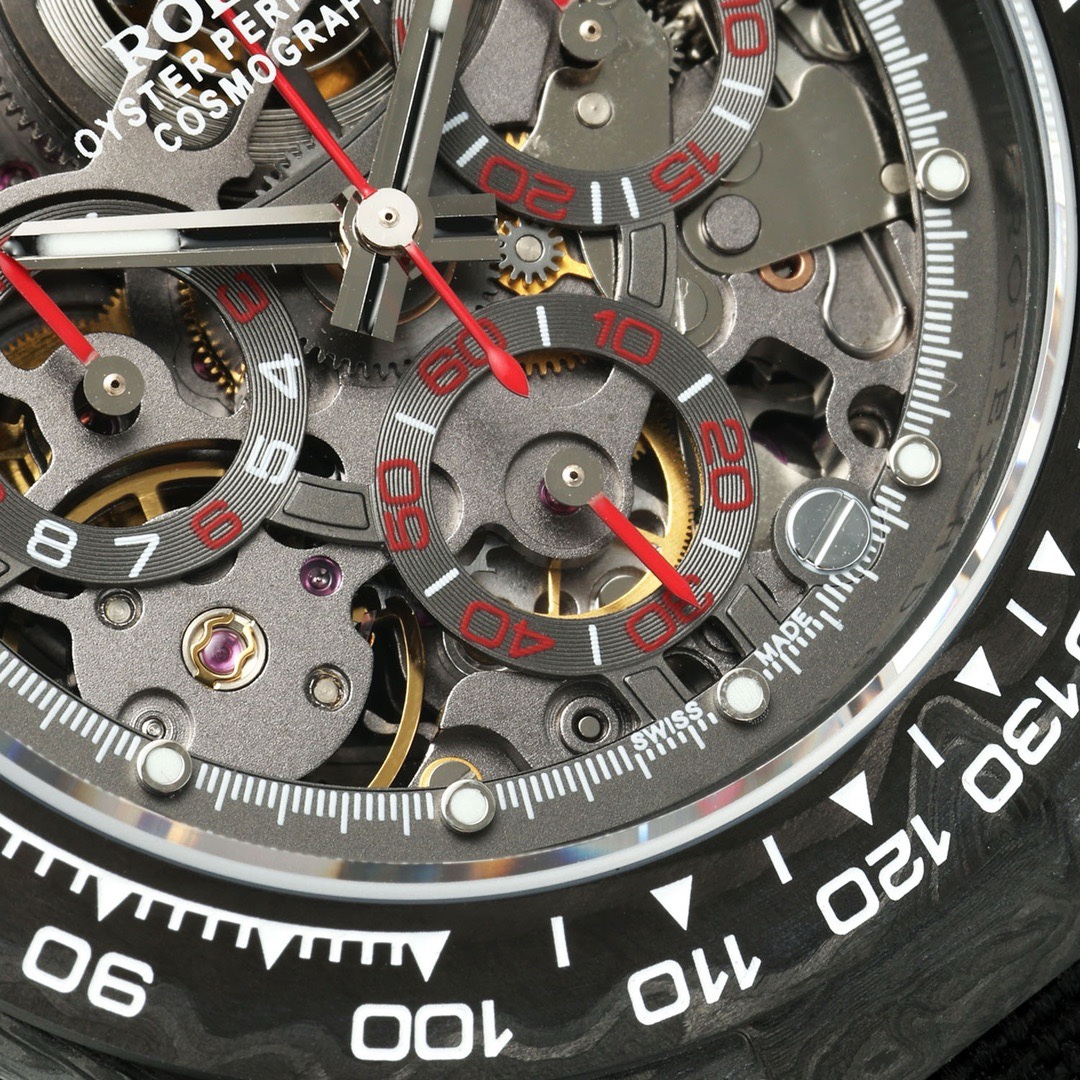Rolex Diw Carbon Skeleton Chronograph - Image 4