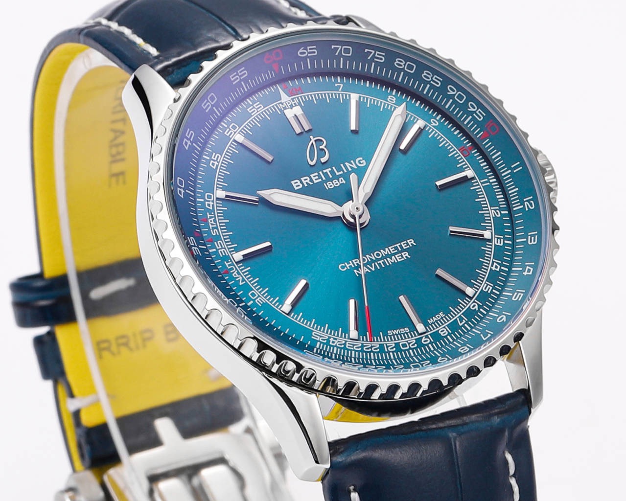 Breitling Navitimer 1 Pilot Watch 41mm, TW Factory Seagull 2824 Automatic Leather Strap - Image 6