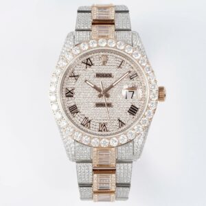Rolex TW Factory Fully Iced-Out Datejust 41mm , Full Paved Stones, 2824 Automatic