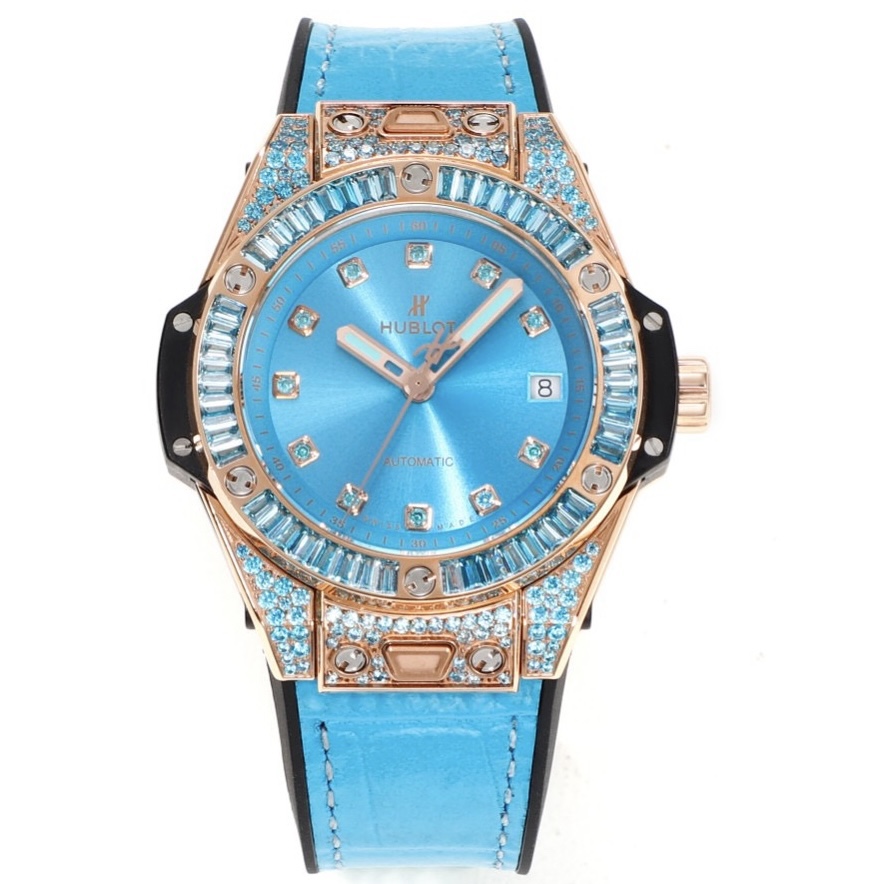 Hublot Big Bang One Click Rainbow Gemstone 39mm Automatic Ladies