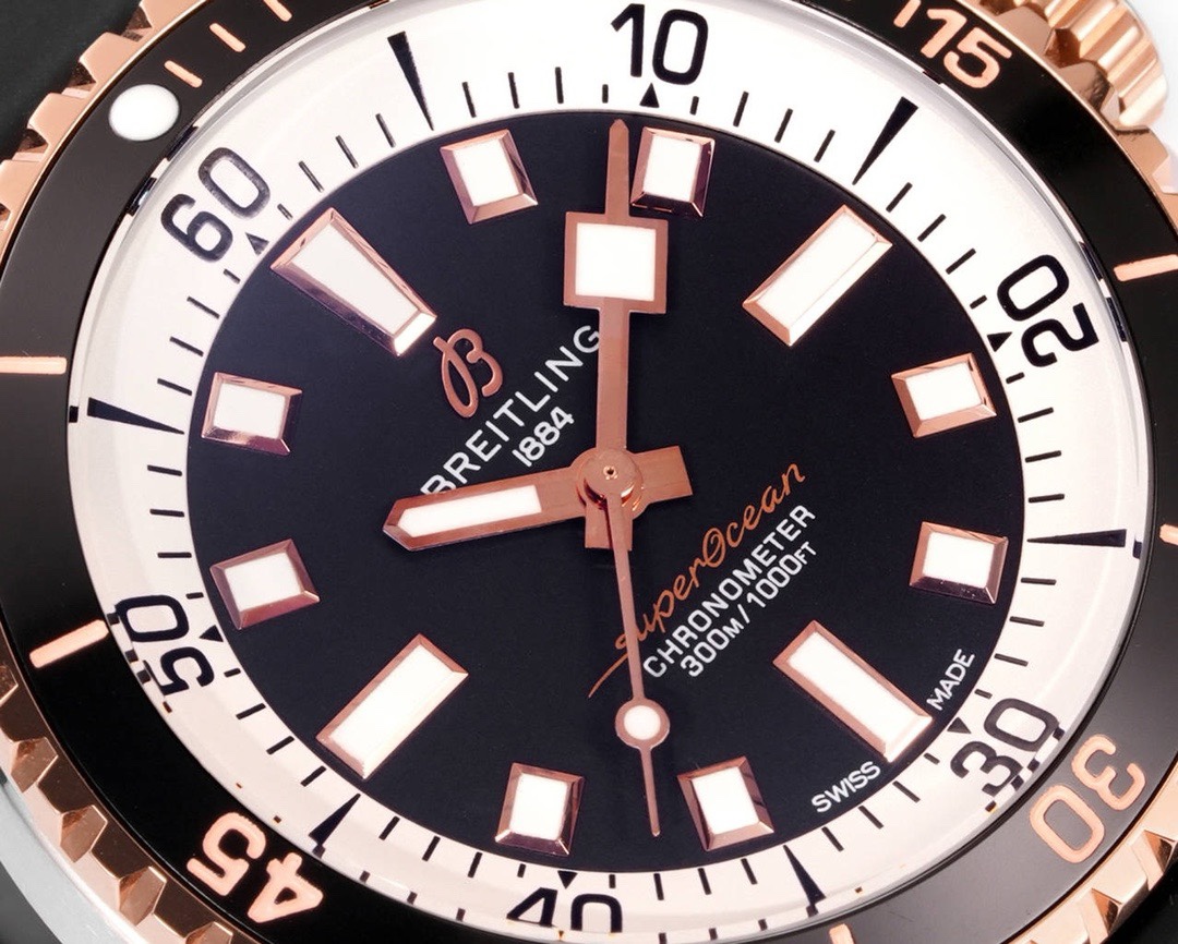 Breitling Superocean 42mm Dive Watch, GR Factory Version Luminous Dial Ceramic Bezel - Image 3