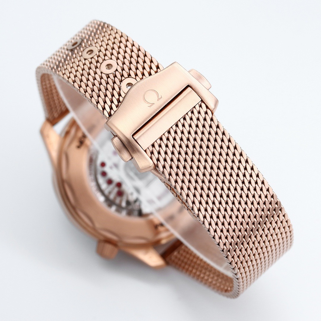 Omega Seamaster ER Upgraded Titanium Bronze Gold 007 – Gold Dial Style 01 - Image 8