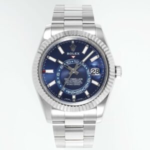 Rolex Sky-Dweller Watch 42mm 904L Steel 9002 Automatic Movement Ring Command Bezel