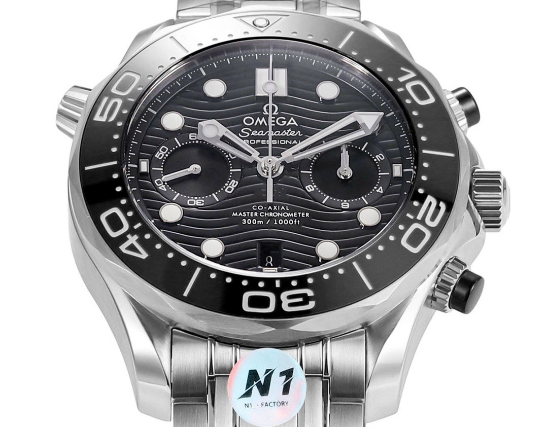 Omega Seamaster 300 Chronograph 44mm Dive Watch Cal.9900 Full Function Ceramic Bezel - Image 5