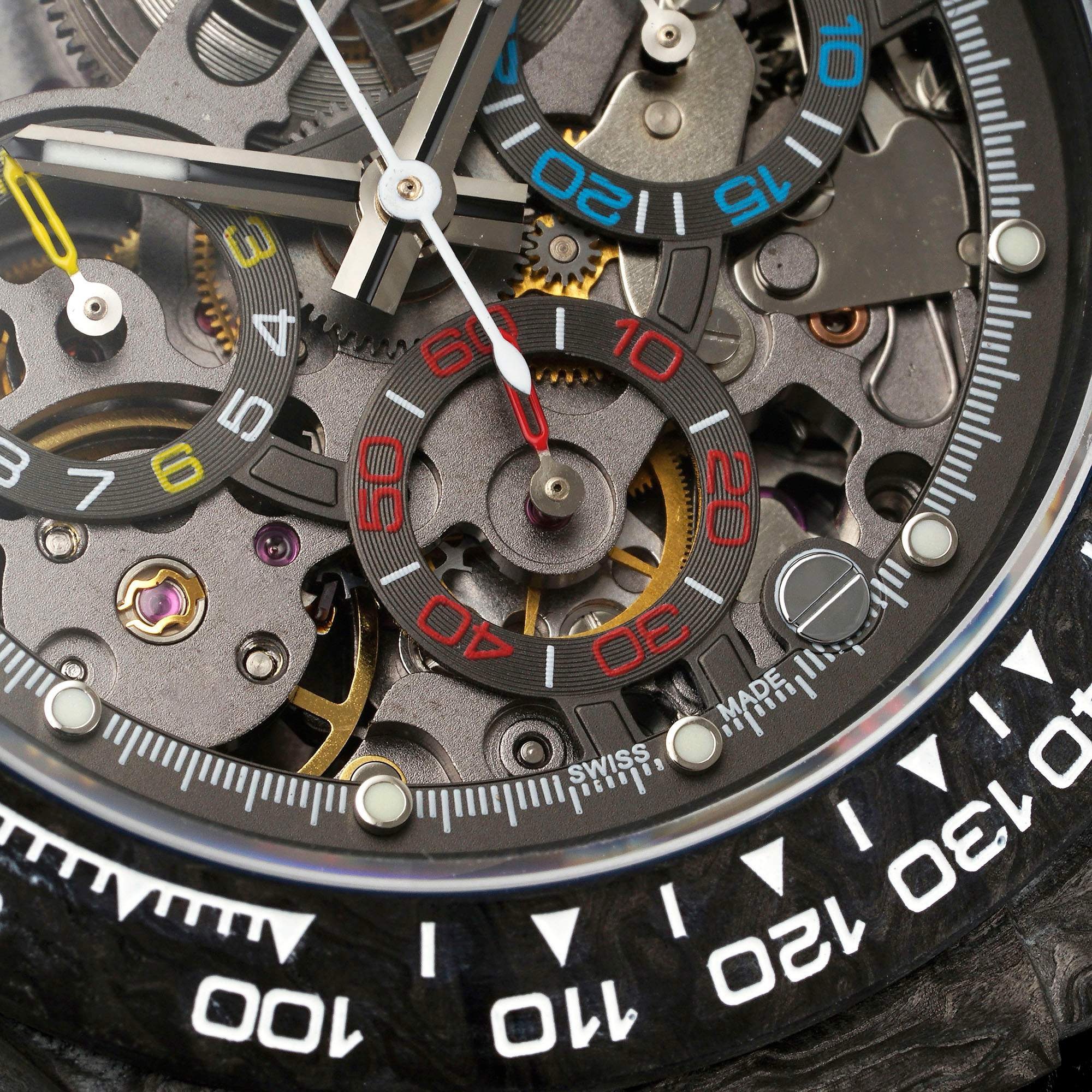 Rolex Diw Carbon Skeleton Chronograph - Image 4