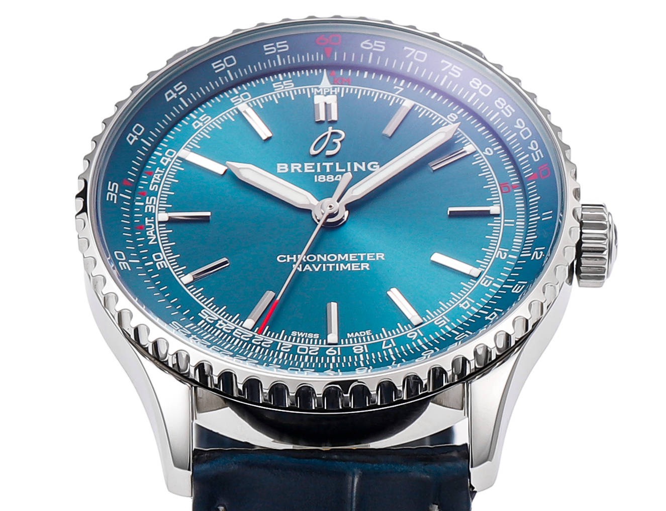 Breitling Navitimer 1 Pilot Watch 41mm, TW Factory Seagull 2824 Automatic Leather Strap - Image 3