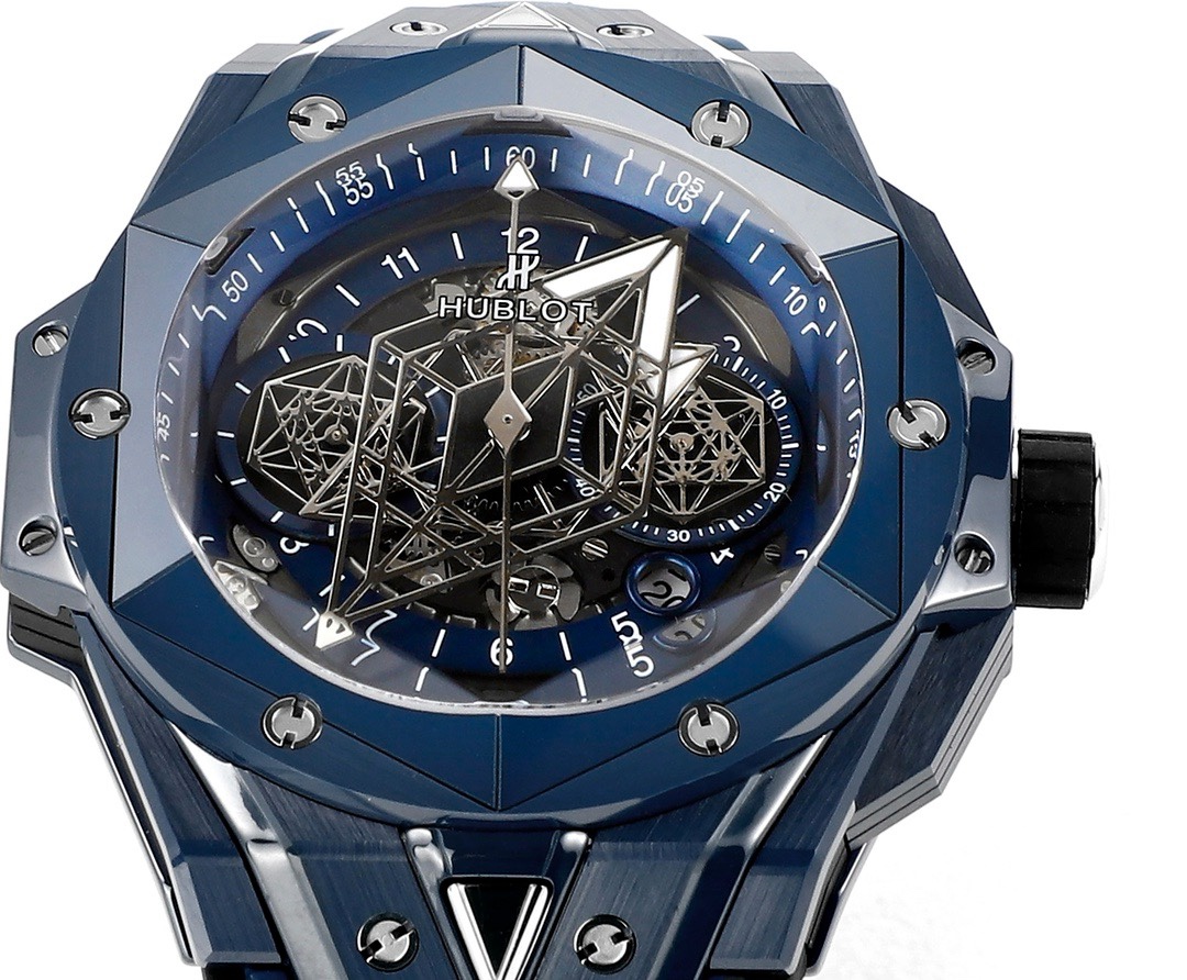 Hublot Big Bang Sang Bleu II Watch | Colored Ceramic Case, Modified HUB1240 Movement - Image 5