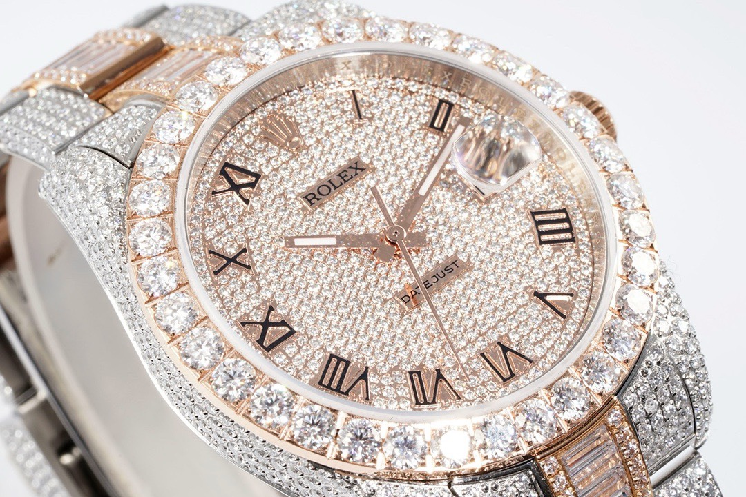Rolex TW Factory Fully Iced-Out Datejust 41mm , Full Paved Stones, 2824 Automatic - Image 2