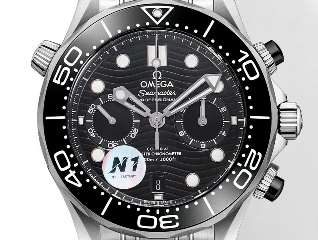 Omega Seamaster 300 Chronograph 44mm Dive Watch Cal.9900 Full Function Ceramic Bezel - Image 2