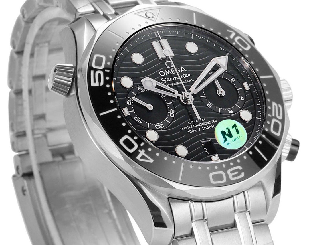 Omega Seamaster 300 Chronograph 44mm Dive Watch Cal.9900 Full Function Ceramic Bezel - Image 3