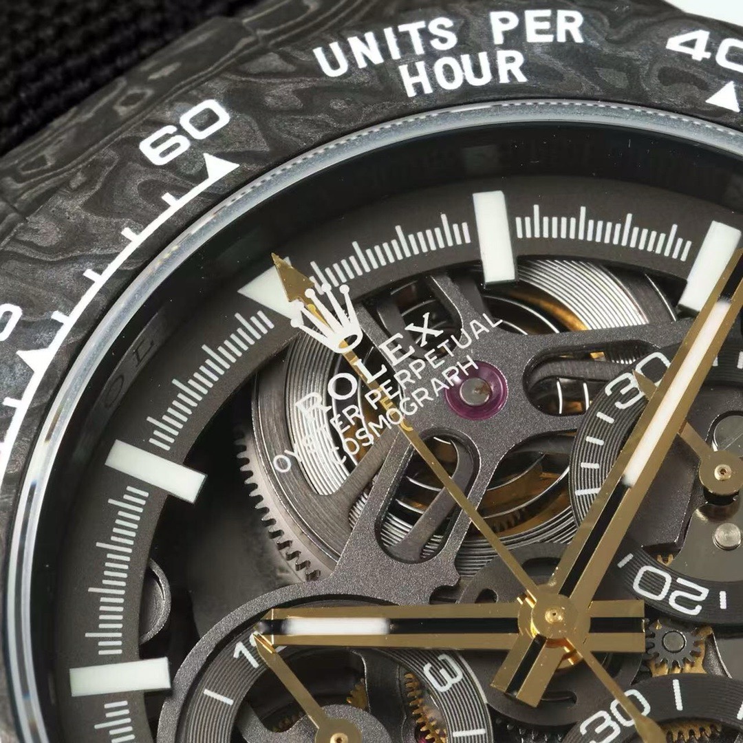Rolex Diw Carbon Skeleton Chronograph - Image 3