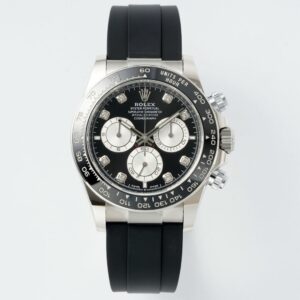 Rolex Cosmograph Daytona 18K Gold Plated Automatic Chronograph Watch Rubber Strap