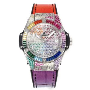 Hublot Big Bang One Click Rainbow Gemstone 39mm Automatic Ladies