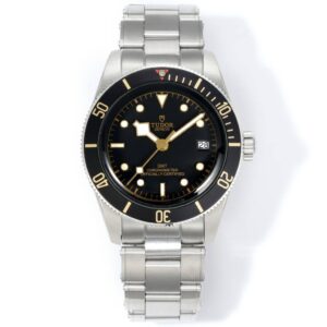 Tudor Black Bay GMT Automatic Diver Watch 41mm, Domed Sapphire Crystal, Rivet Stainless