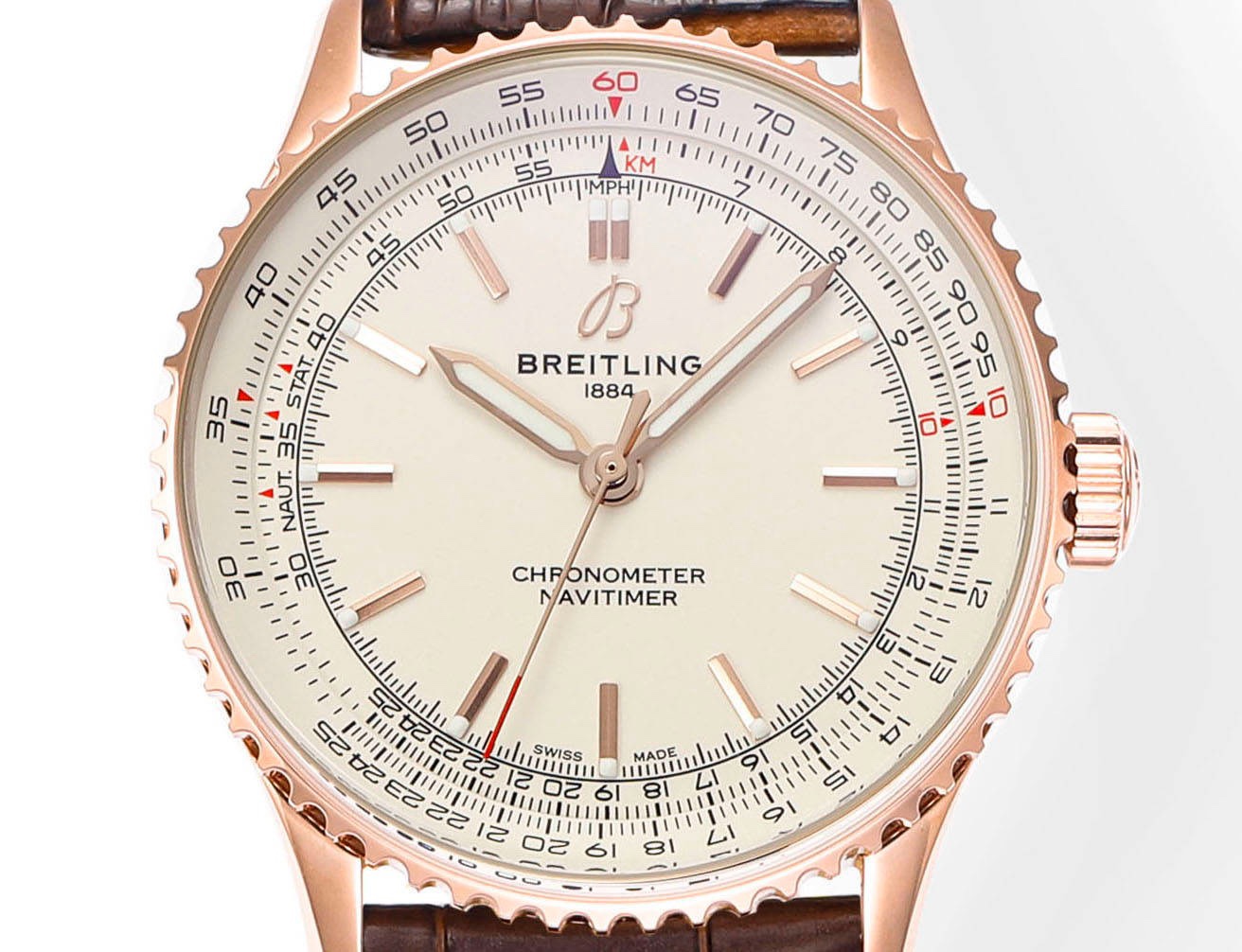 Breitling Navitimer 1 Pilot Watch 41mm, TW Factory Seagull 2824 Automatic Leather Strap - Image 2