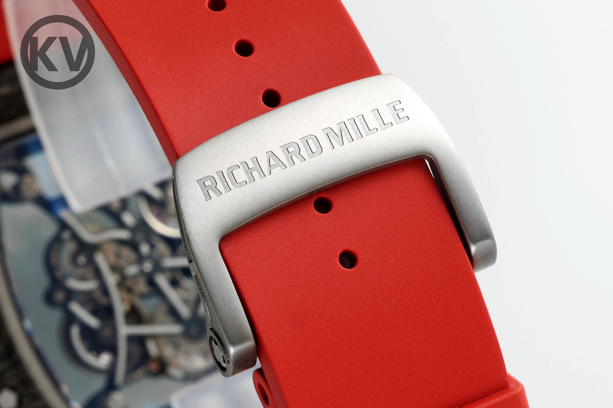 Richard Mille RM055 Red Strap Blue-Red Inner Ring - Image 9