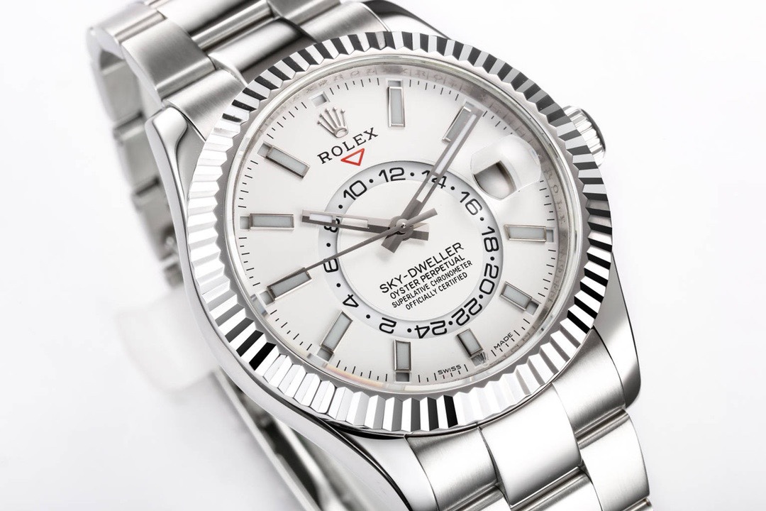 Rolex Sky-Dweller Watch 42mm 904L Steel 9002 Automatic Movement Ring Command Bezel – - Image 5
