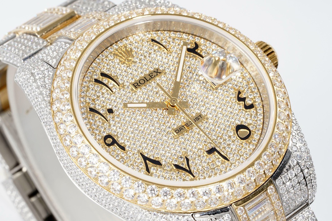 Rolex TW Factory Fully Iced-Out Datejust 41mm , Full Paved Stones, 2824 Automatic - Image 2