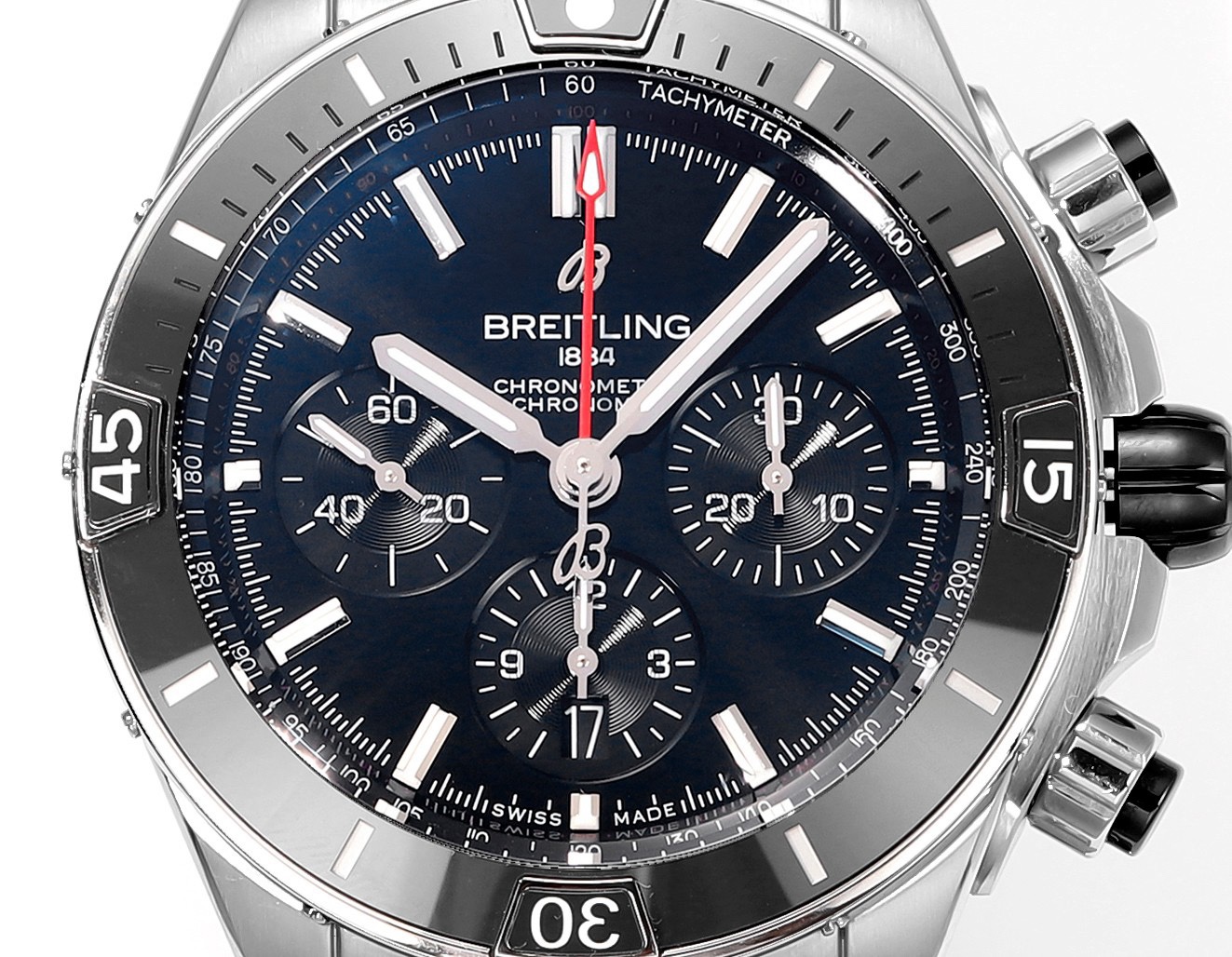 Breitling Chronomat 44mm Automatic Chronograph Watch, BLS Factory Ceramic Bezel Timepiece - Image 3