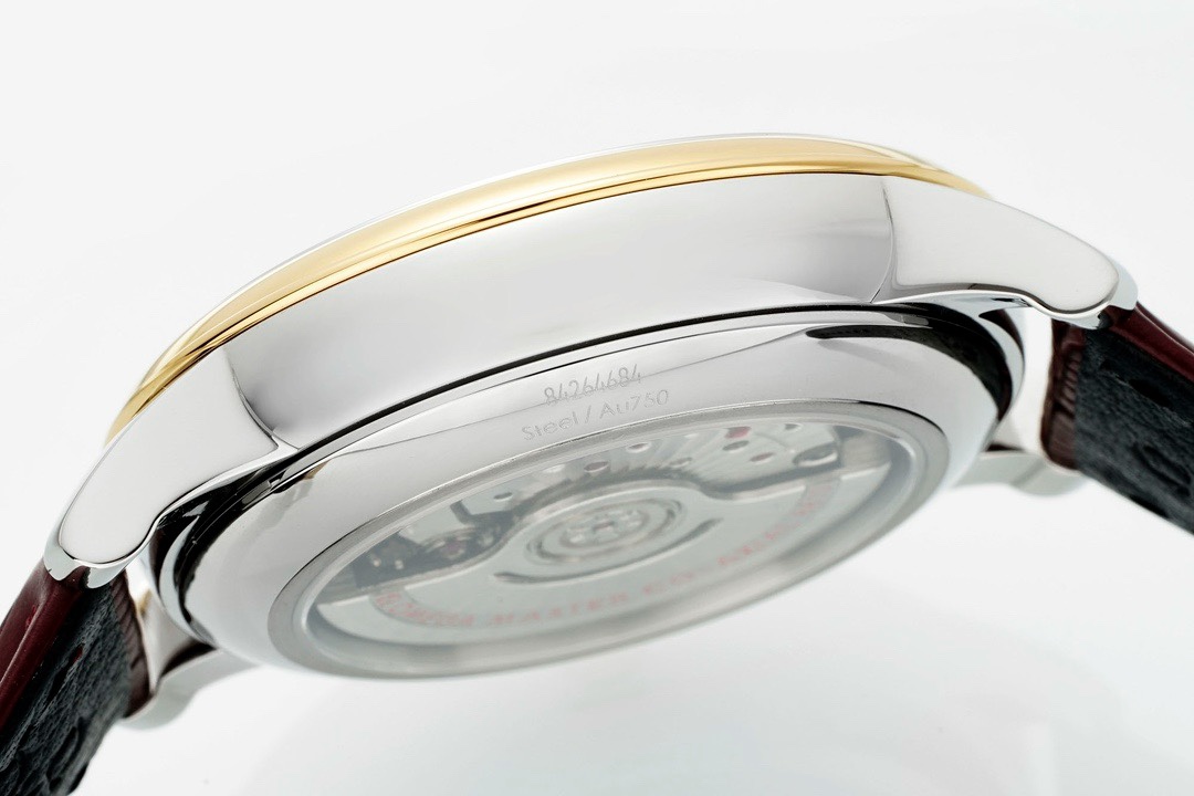 Omega De Ville Power-Reserve Automatic Mechanical Watch, Genuine Calfskin Leather Strap - Image 7