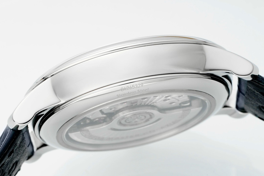 Omega De Ville Power-Reserve Automatic Mechanical Watch, Genuine Calfskin Leather Strap - Image 6