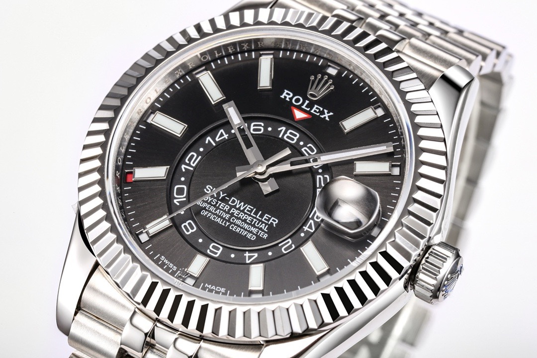 Rolex Sky-Dweller Watch 42mm 904L Steel 9002 Automatic Movement Ring Command Bezel - Image 6