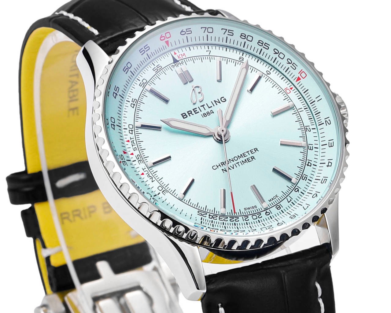 Breitling Navitimer 1 Pilot Watch 41mm, TW Factory Seagull 2824 Automatic Leather Strap - Image 4