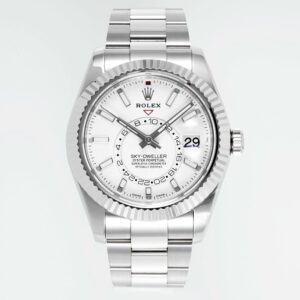 Rolex Sky-Dweller Watch 42mm 904L Steel 9002 Automatic Movement Ring Command Bezel