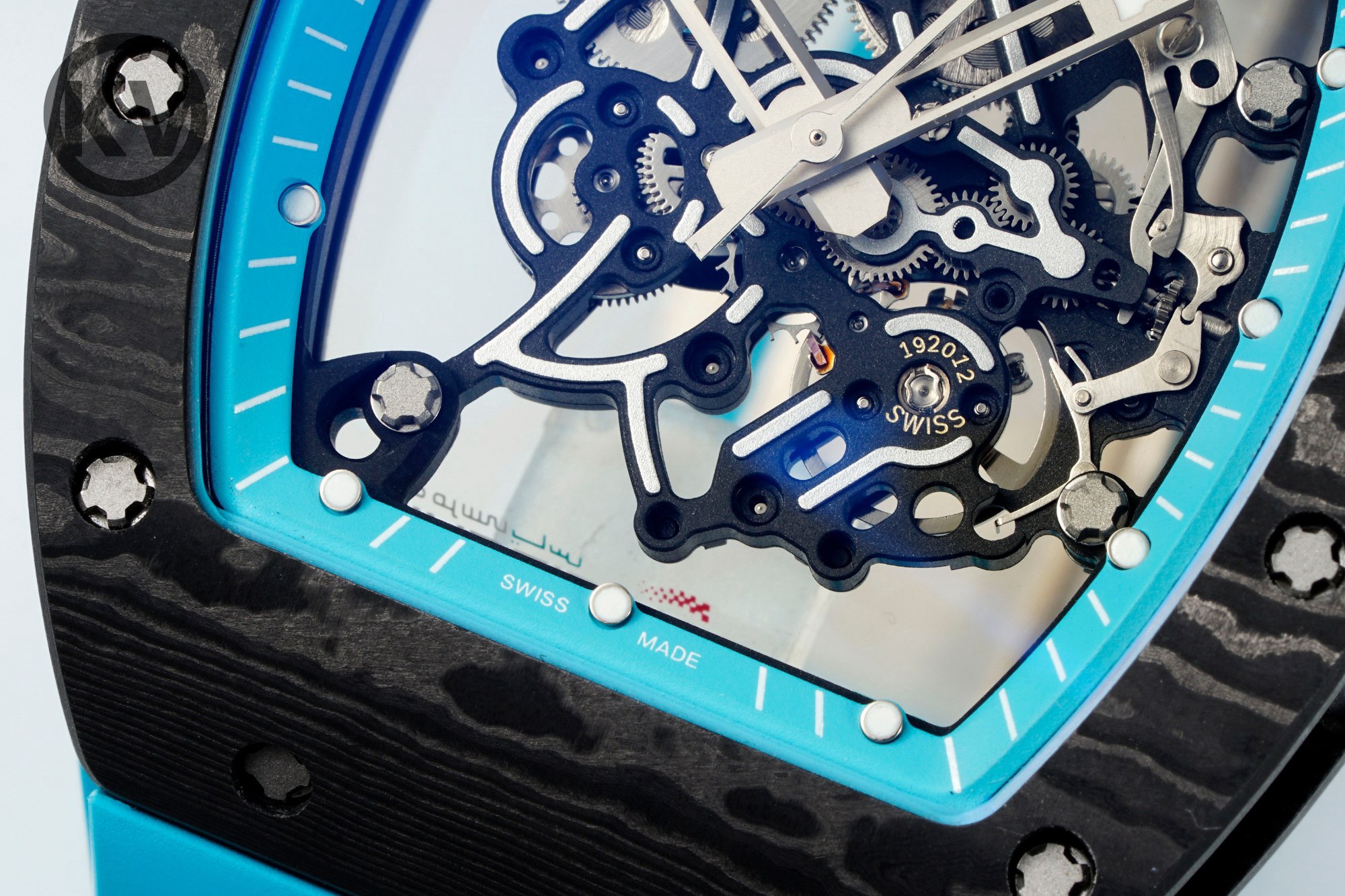 Richard Mille RM055 Turquoise Strap Turquoise Inner Ring - Image 5