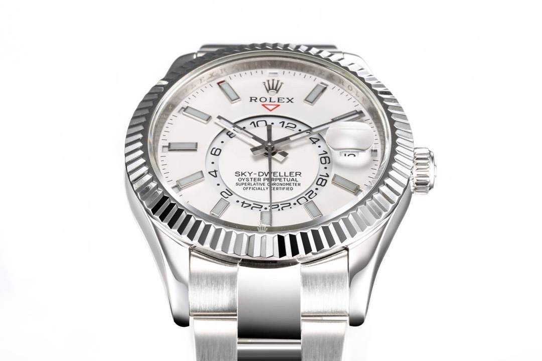 Rolex Sky-Dweller Watch 42mm 904L Steel 9002 Automatic Movement Ring Command Bezel – - Image 4